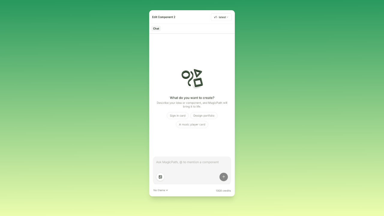 Model selector showing different AI models available in MagicPath