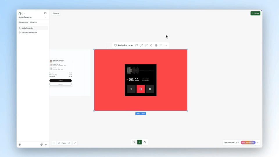 Creating component variants