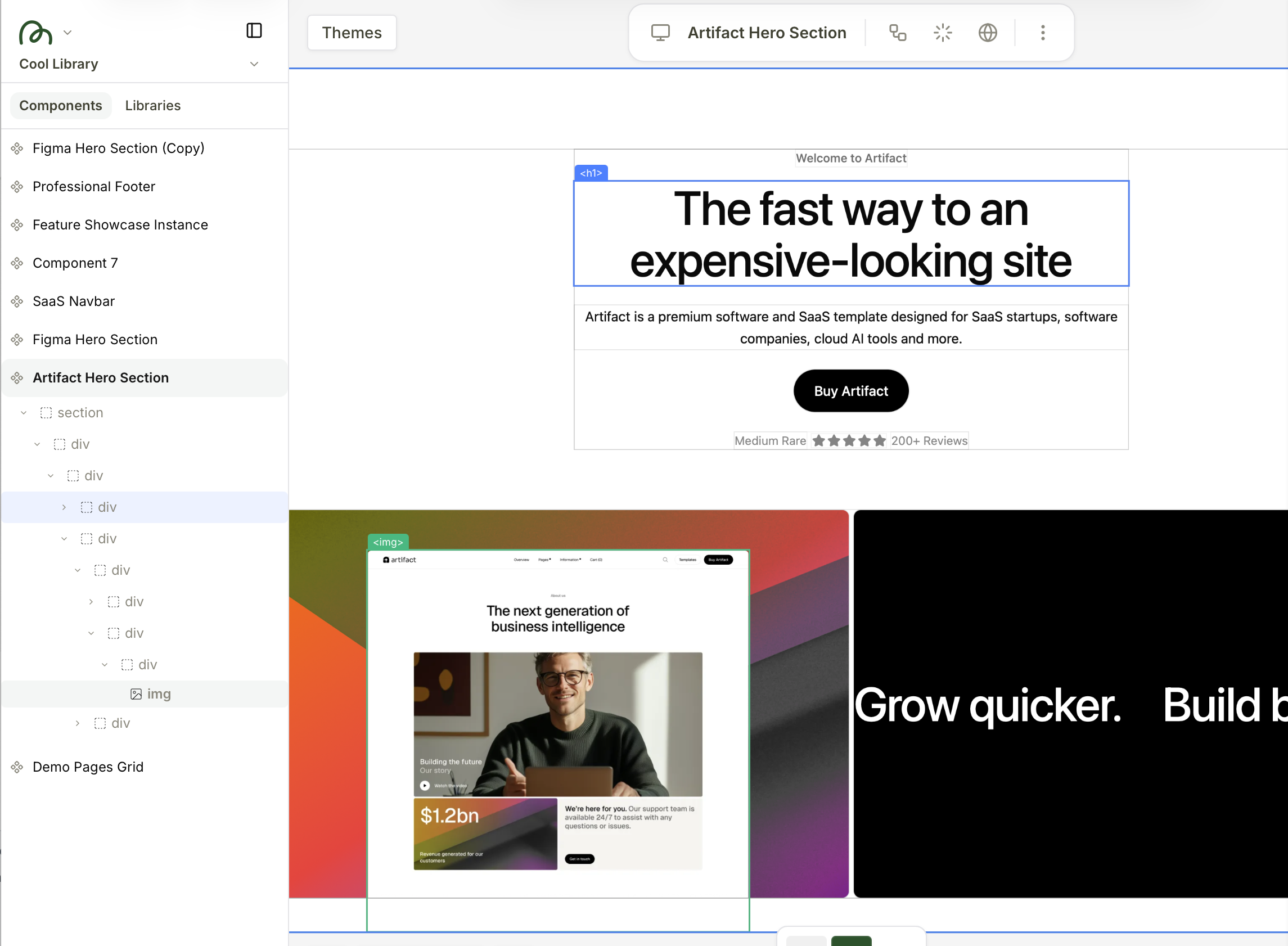 Layer tree in edit mode
