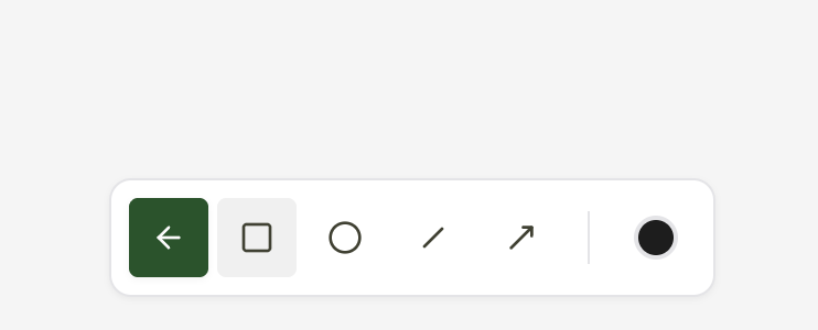 Sketchpad shape toolbar expanded