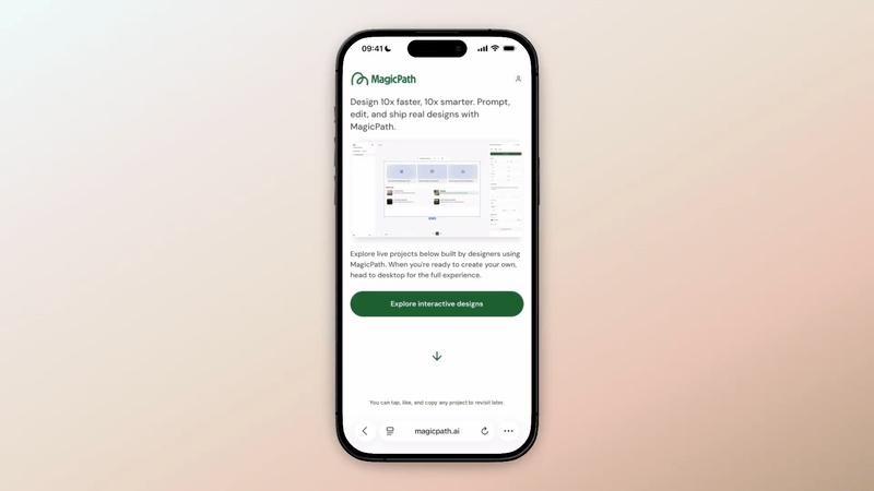 New mobile home feed featuring beautiful and interactive components from the community